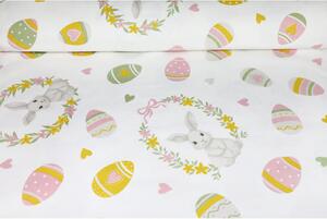 Tessuto tovagliato in cotone Bunny al metro - Bunny, h. 140 cm