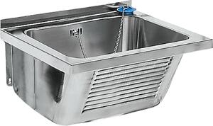 Lavabo KWC AR, SIRIUS, acciaio inox, 520x270x490 mm, scarico centrale