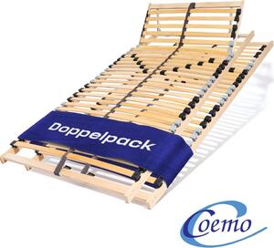 Rete a doghe Coemo ERGO 90 x 200 cm set di 2 doghe a 7 zone da 28, sezione testa regolabile