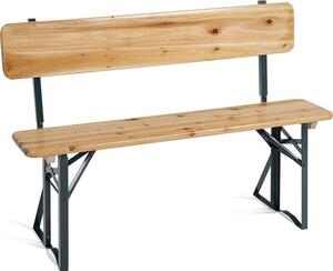 Panchina da giardino BBB-119, 119 cm, naturale