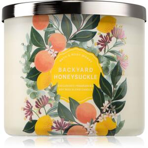 Bath & Body Works Backyard Honeysuckle candela profumata 411 g