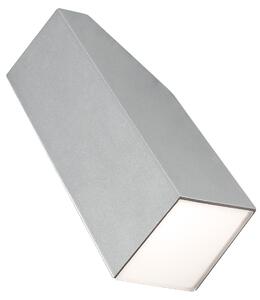 Applique Konstsmide Imola High Power LED in alluminio laccato grigio e vetro acrilico opale