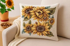 Federa cuscino gobelin Girasole Chenille IT120