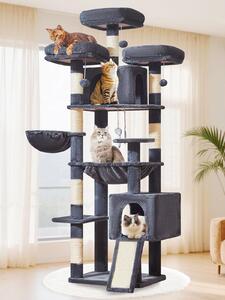 Albero per gatti grande, con diverse piattaforme e tane