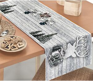 Runner Gobelin Cervo grigio Chenille IT027