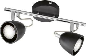FHL easy! Faretto LED a soffitto GEMMA 2 flames nero