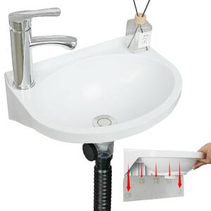 Lavabo da parete compatto, facile da installare