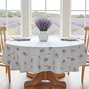 Tovaglia rotonda Lavanda a pois