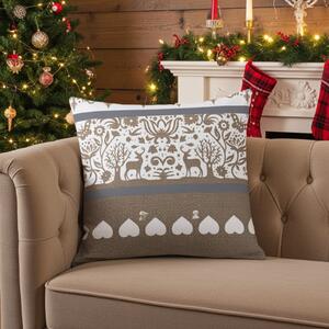 Federa cuscino TIROL beige 40x40 cm Made in Italy