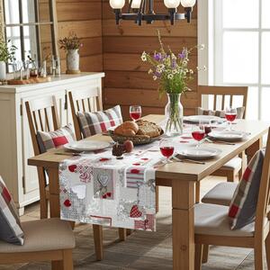 Runner cuori rossi patchwork