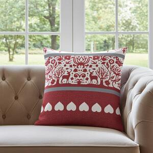 Federa cuscino TIROL rosso 40x40 cm Made in Italy