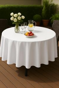 Tovaglia da giardino rotonda Ø 150 cm bianco