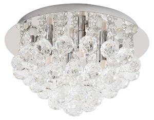 Plafoniera Lindby Antonino, Ø 35 cm, 4 luci, cristallo, G9
