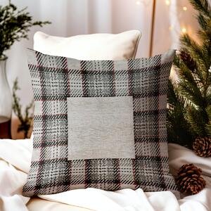 Federa cuscino gobelin Tartan beige Chenille IT025