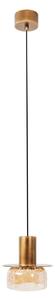 Lampada a sospensione LED SIGNATURE color ambra 8W, bianco caldo 800 lm, metallo, dimensioni: 205x15x15 cm, IP20, Maxlight
