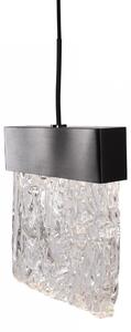 Lampada a sospensione LED VETRO nero spazzolato 4,5 W, bianco caldo, 360 lm, metallo, dimensioni: 180 x 13 x 12 cm, IP20, Maxlight