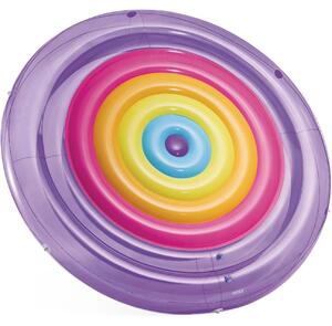 INTEX 57285EU - Isola galleggiante - Materasso gonfiabile Rainbow Fiesta Island (201x24cm)