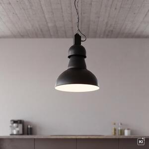 Lampada a sospensione industriale nera E27 fino a 60W 230V lampade a soppalco lampade da soggiorno lampade a soffitto design vintage camera da letto illuminazione camera giovanile luce a sospensione regolabile in altezza