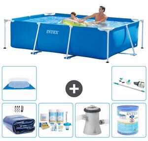 Piscina fuori terra rettangolare - 260x160x65 cm - 7 pezzi - Modello S40125