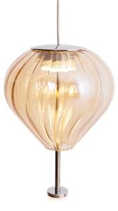 Lampada a sospensione LED PALLONCINI bianco-cromata 6W, bianco caldo, 480 lm, metallo, dimensioni: 180x12x12 cm, IP20, Maxlight