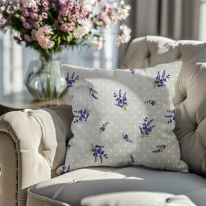 Federa cuscino lavanda con punti