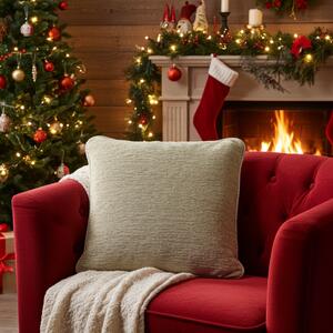 Federa cuscino gobelin 42x42 cm crema crema Chenille IT150