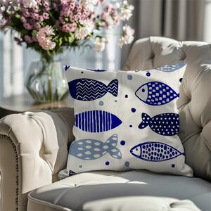 Federa cuscino Pesce azzurro