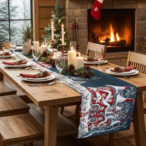 Runner Gobelin Una magica casa invernale Chenille IT038