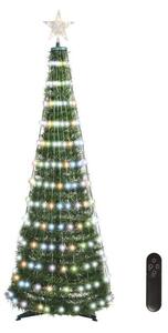 Albero di Natale LED RGB con catena luminosa 304xLED/16 modalità 1,8m + tc