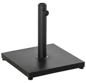 Outsunny Base per Ombrellone 13kg in Cemento con Finitura Lucida, 40x40x43cm, Nero|Aosom