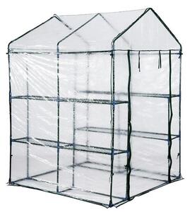 Serra in acciaio copertura PVC L143xP143xH195 cm Garden Cottage Brixo