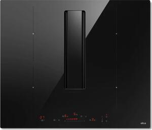 Elica Piano Cottura a Induzione con Cappa Integrata Aspirante 4 Fuochi Larghezza 60 cm in Vetro colore Nero - PRF0196211 NikolaTesla Alpha B BL/A/60
