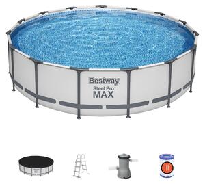 Piscina con struttura rotonda Steel Pro MAX 457x107 cm Bestway 56488