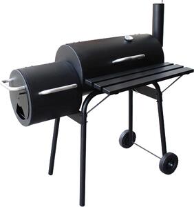 Barbecue a carbone con griglia in acciaio ed affumicatore laterale Essex