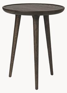 Tavolino rotondo in legno di quercia Accent