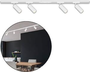 Sistema di binari Briloner Rail, set completo, 4x faretti LED, bianco