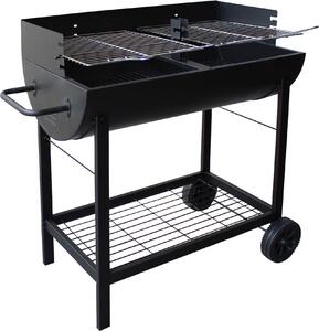 Barbecue a carbone con doppia griglia di cottura e ruote Franklin