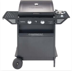 Barbecue a gas con ruote 2 bruciatori in acciaio e fornello laterale XPERT 200 LS PLUS