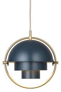 Gubi lampada a sospensione Lite, Ø 27 cm, ottone/blu scuro