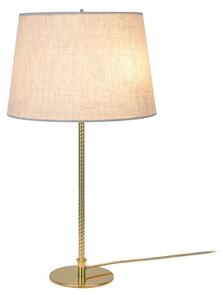 Lampada da tavolo Gubi 9205, ottone, paralume in Canvas, altezza 58 cm