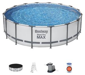 Piscina rotonda Steel Pro MAX in acciaio 488x122 cm Bestway 5612Z