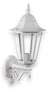 Lanterna da parete in alluminio e vetro illuminazione esterno bianco