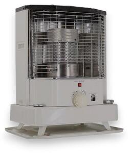 Stufa radiante a combustibile liquido 2400W bianca 42x31xH52 cm con accensione piezoelettrica
