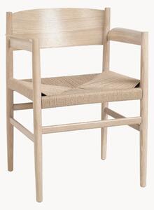 Sedia in legno di quercia Nestor