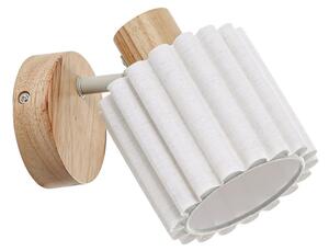 Applique da parete Lindby, Shiloh, dimmerabile, Legno, Soggiorno, Tessuto / Tessile, Moderno