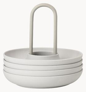 Portauova con supporto Singles, set da 4