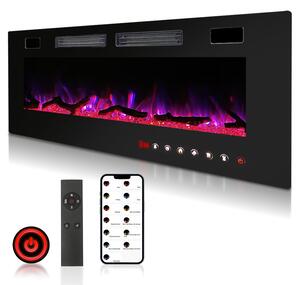 Camino elettrico Vigevee da 750/1500 W, con 12 colori di fiamma e 5 livelli di luminosità