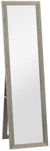 HOMCOM Specchio da Terra Specchio a Figura Intera Moderno 37x157 cm Grigio | Aosom Italy