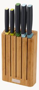 Set ceppo per coltelli in bambù con 5 coltelli Elevate, set da 6