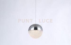 Atomo, testa led 3,6w, 306lm 3000k,cromo,ø 10 h 400 cm